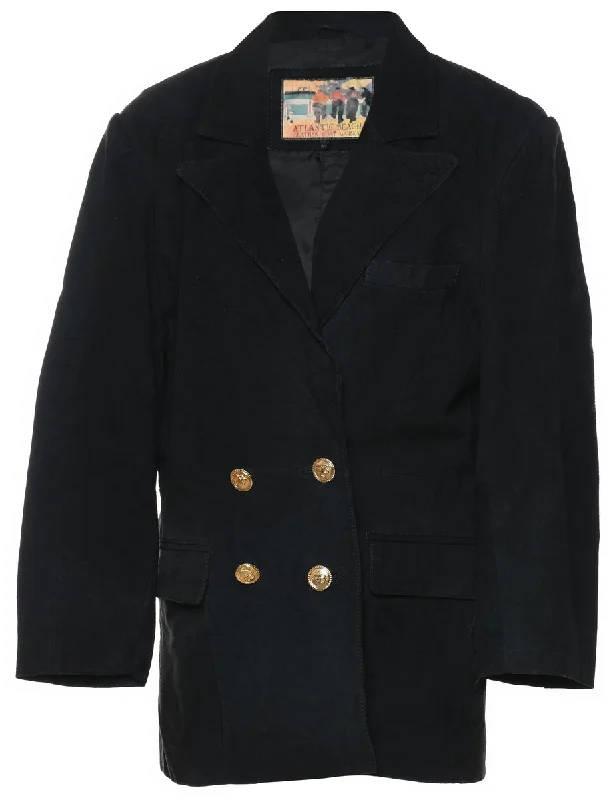 Markdowns versatile coatDouble Breasted Classic Suede Jacket - M