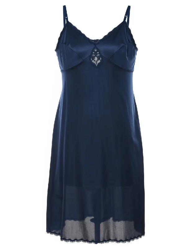 Limited Time Offer sporty outerwearNavy Lace Slip Dress - S