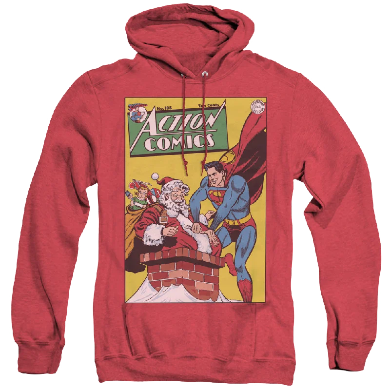 Bargain Bin casual streetwear hoodiecasual streetwear hoodieSuperman Dc/Cover No. 105 - Heather Pullover Hoodie