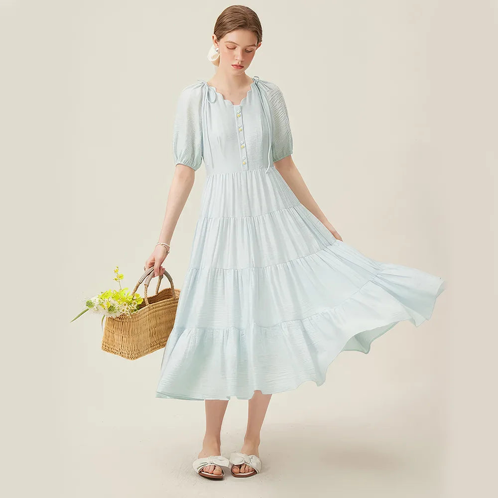 New Markdowns bohemian dressFrench Romantic Style Dress for Women