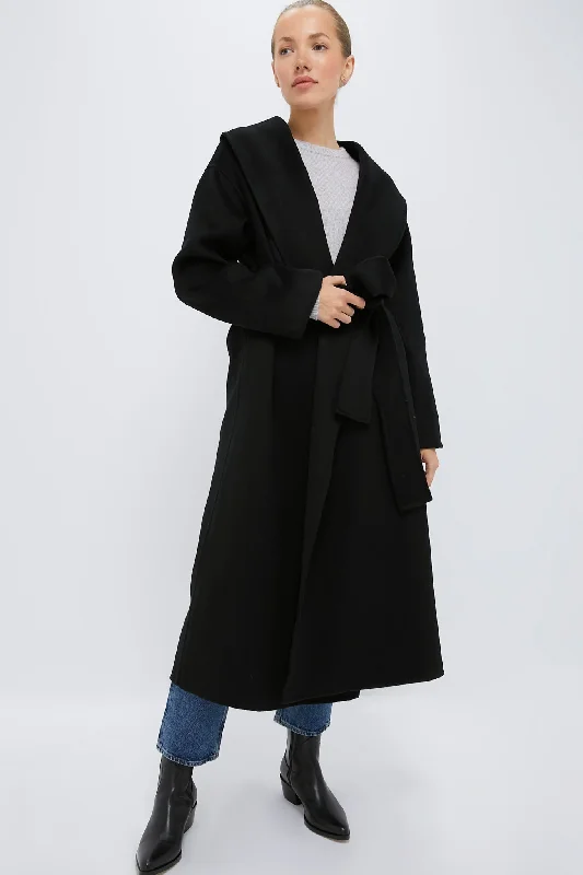 utility coatBlack Cashmere Wrap Coat