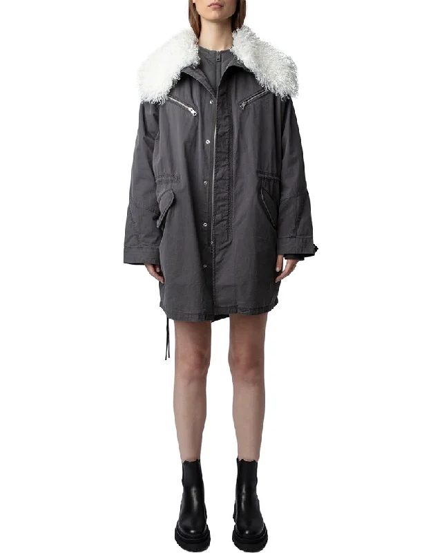 oversized trench coatZadig & Voltaire Kidea Lave Jacket