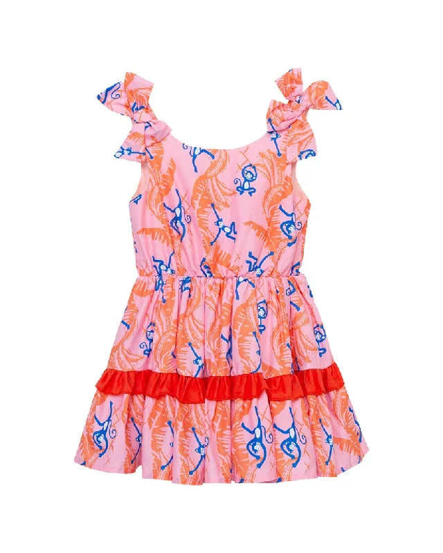 Markdowns sleek midi dressPeek Monkey Print Dress