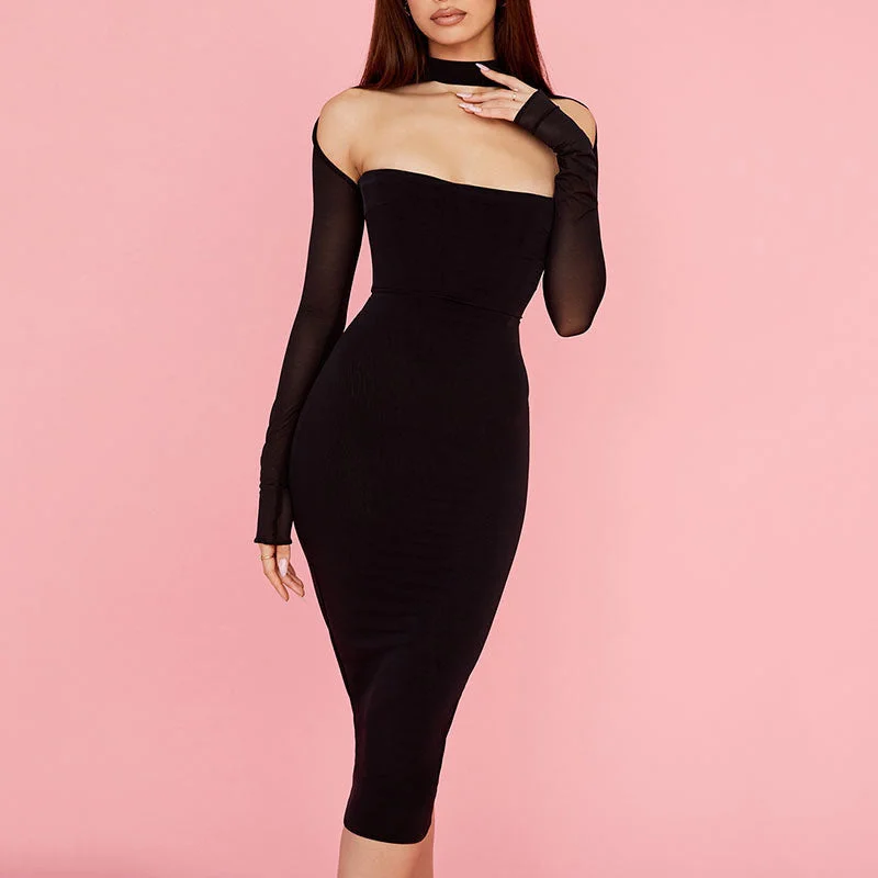 Super Deal casual evening dressJane Sleeve Long Dress