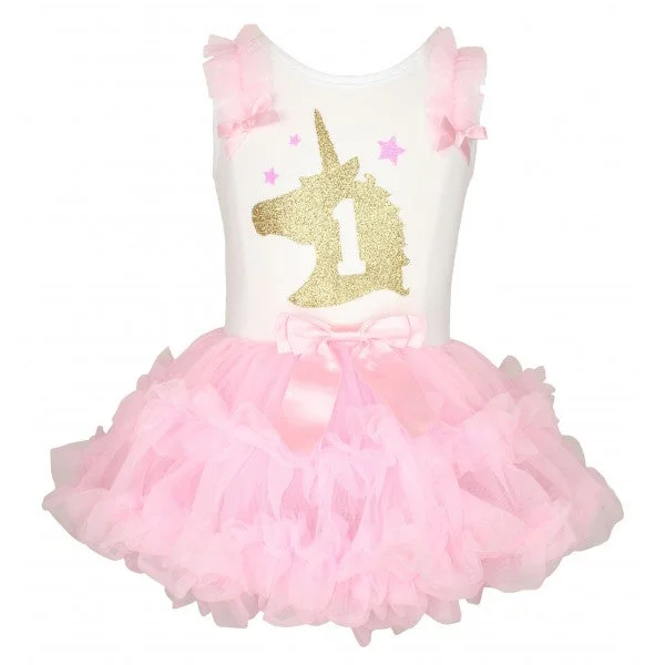 Act Fast party dressPopatu Unicorn Horn Number Birthday Dress