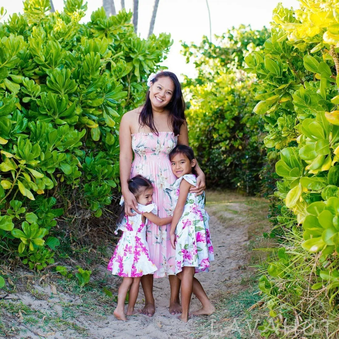 One-DAY Sale Mele Pink Moonkiss Hawaiian Dress
