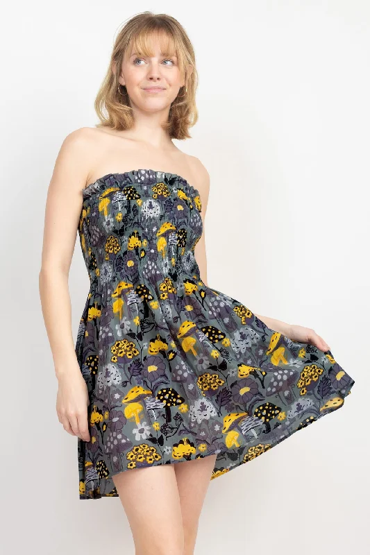 Big Savings Mushroom Print Mini Dress
