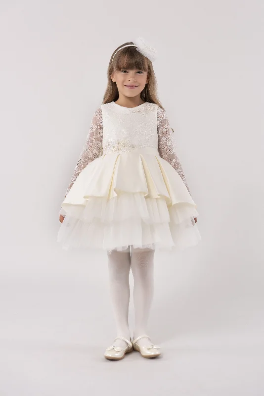 While Supplies Last form-fitting dressIvory Layered Dress