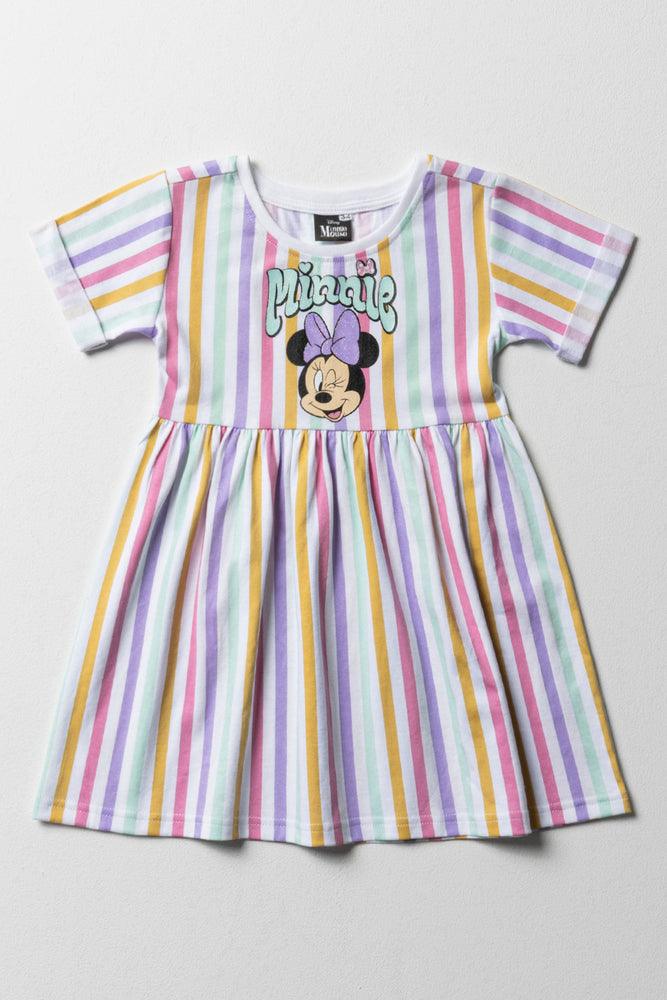 elegant evening dressMinnie Mouse Stripe Dress Multi