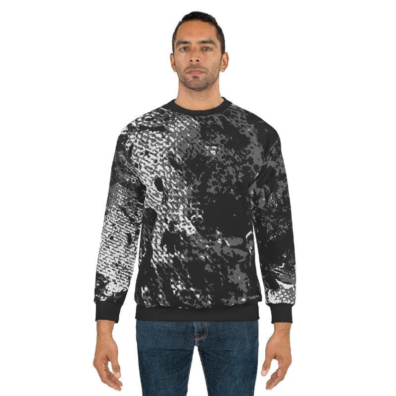 fashionable gym hoodie"Mystic Cube" (Cosmic Fusion - Dark Charcoal) - Unisex Sweatshirt