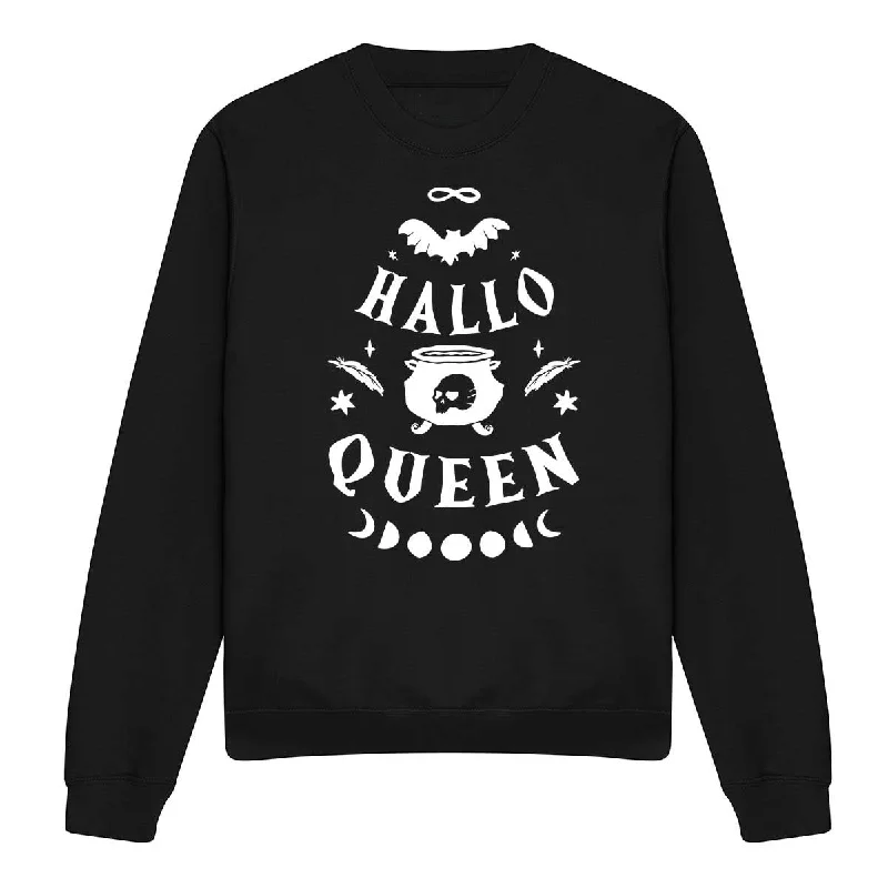 athletic streetwear sweatshirtHalloqueen Halloween Feminist Sweatshirt