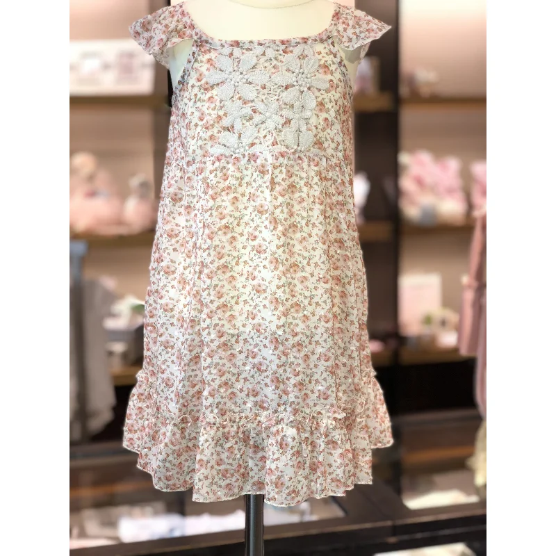 Best Deals v-neck dressLittle Mass Country Floral Swing Dress