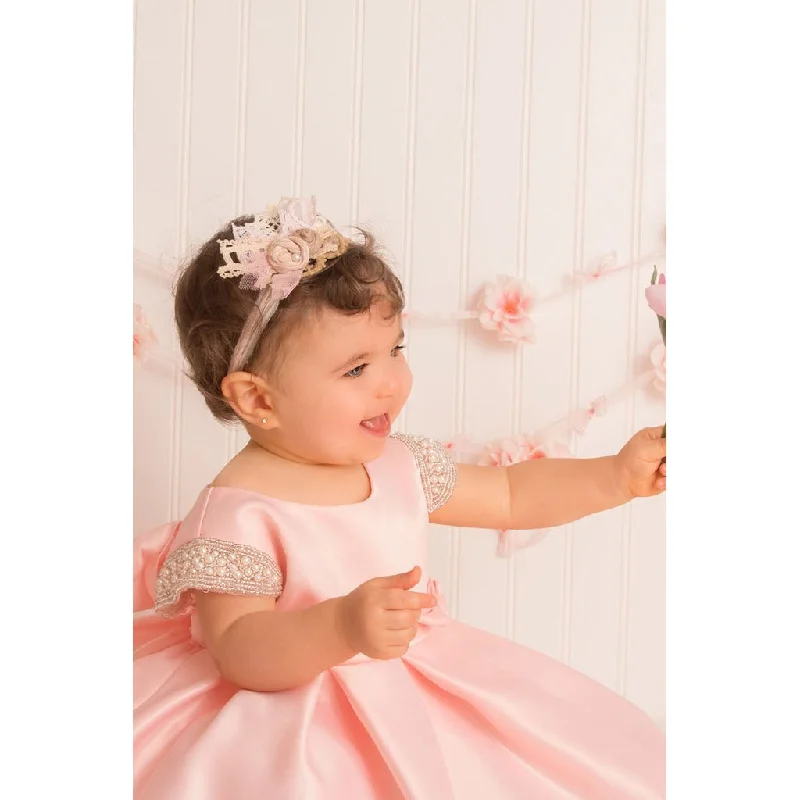 Special Discount high-waisted dressPetite Adele Satin Dress