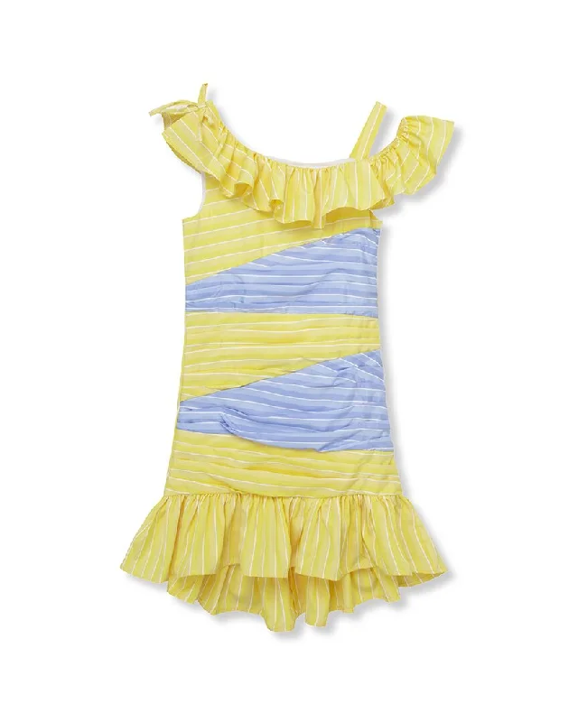 Limited Availability layered dressHabitual Colorblock High-Low Dress