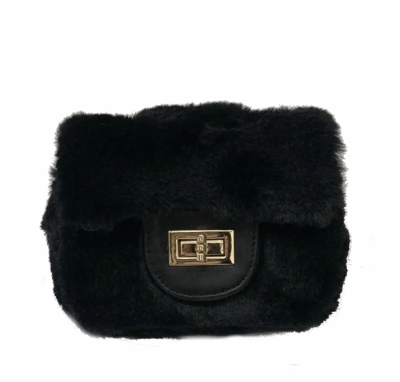 Amazing Deals A-line dressFaux Fur Purse