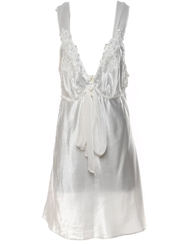 Price Break wool-blend coatWhite Nightdress - XL
