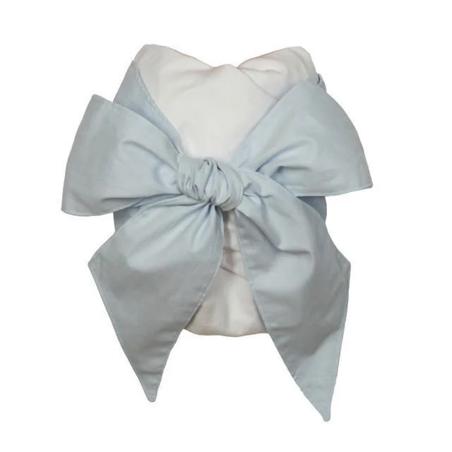 Super Bargain long sleeve dressSwaddle Bow in Buckhead Blue