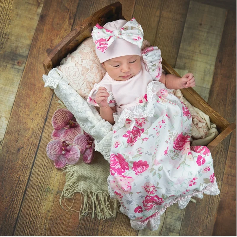 Early Bird Discount floral wrap dressHaute Baby Garden Party Gown