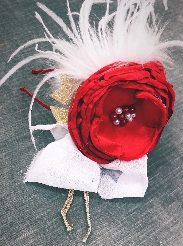 wrap-around dressRed Couture Headband