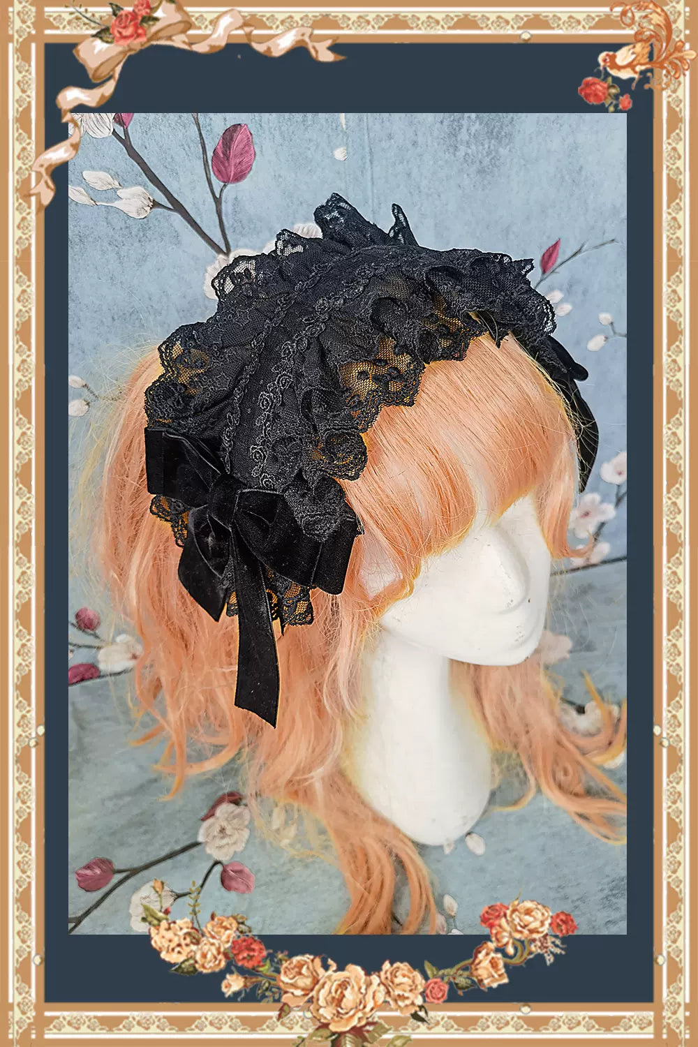 bow hairband-black