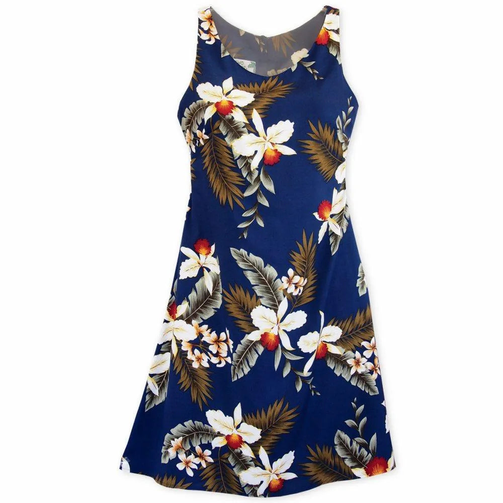 Great Bargains Majestic Blue Fiesta Hawaiian Dress
