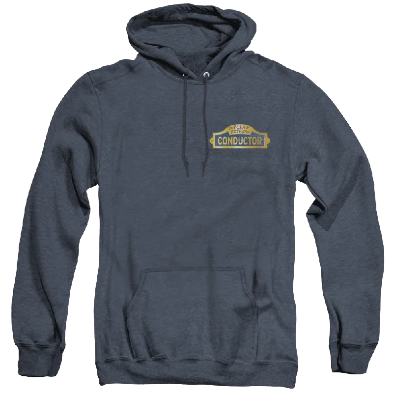 fleece hoodiePolar Express Conductor - Heather Pullover Hoodie