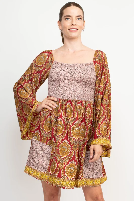 Special Savings Off-Shoulder Bell Sleeve Dress