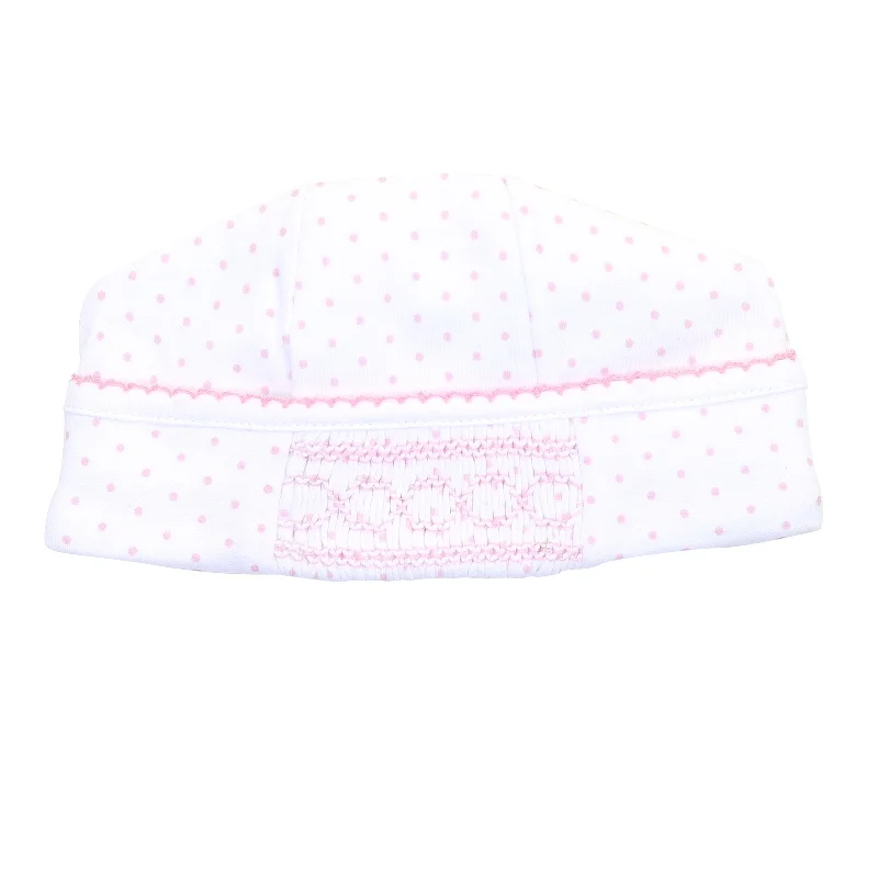 classic fit-and-flare dressMini Dot Smocked Hat