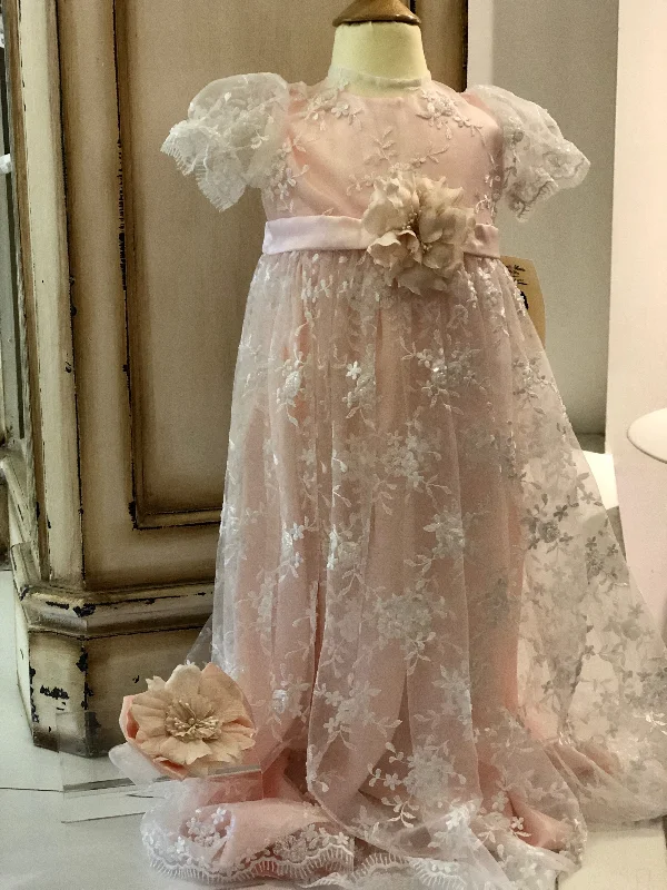 Shop and Save satin dressPiccolo Bacio Pink Gown