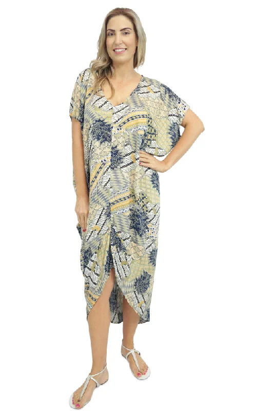 Price Slash Frilled Toga Dress "Java"