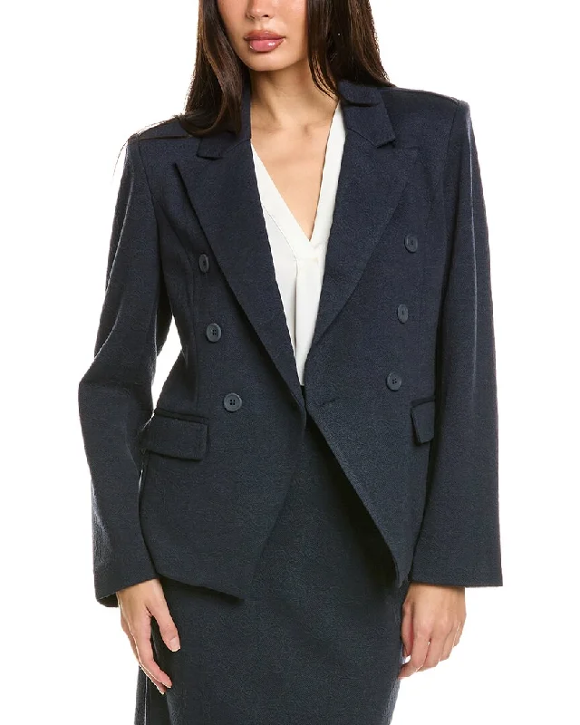 slim fit coatBadgley Mischka Chain Lock Jacquard Blazer