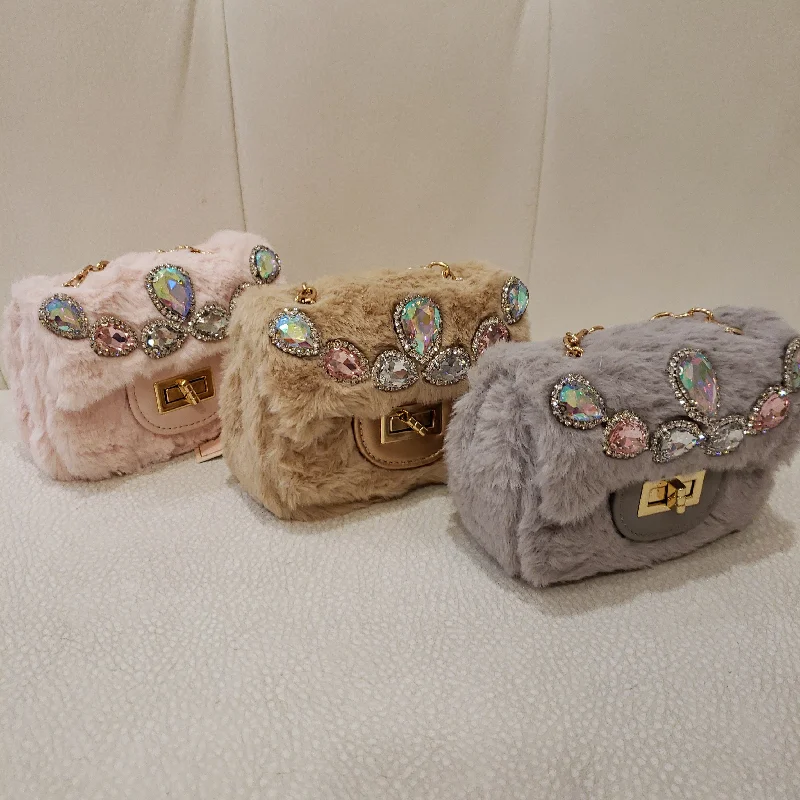 ashionable dressFaux Fur Mini Bag