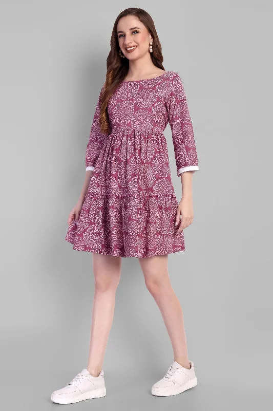 Early Access Sonia Pink Ajrak Cotton Dress