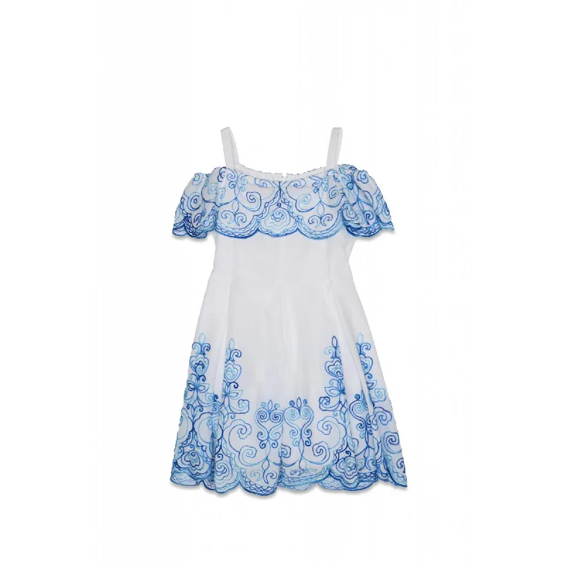 Weekend Flash Sale satin dressKate Mack Embroidered Dress