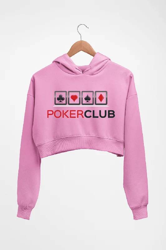 slim-fit hooded sweatshirtPoker Crop HOODIE FOR WOMEN